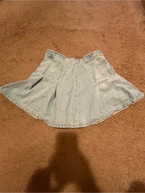 Zara kids light blue denim mini skirt size 10 years